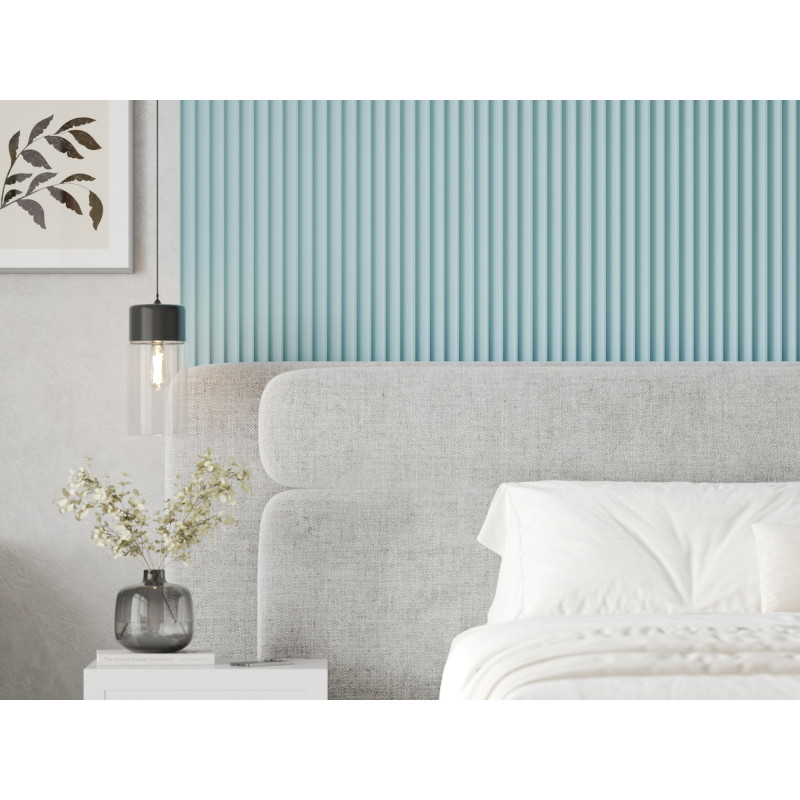 Mexen Strito 01 Strio 01 ribbed wall slats 280 x 14.5 cm (2pcs), blue - S120-280-01-309
