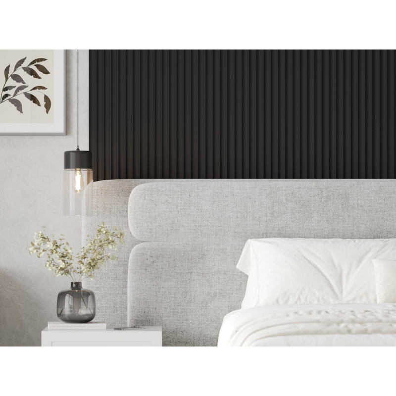 Mexen Strito 01 Strio 01 Grooved Wall Slats 280 x 14.5 cm (2 pcs), Black - S120-280-01-311