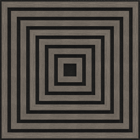 Mexen Linea 13 acoustic wall panel 60 x 60 cm (4 pcs), 9 mm felt, technical veneer, Gray Oak - S110-60607-13-043