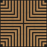 Mexen Linea 02 acoustic wall panel 60 x 60 cm (4 pcs), 9 mm felt, technical veneer, Oak Classic - S110-60607-02-041