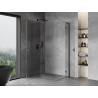 Mexen Mist-H L Duo pivot shower cabin left 120 x 85 cm, transparent, brushed gun gray - 8A5L-120L-085P-66-00