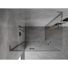 Mexen Mist-H L Duo pivot shower cabin left 120 x 85 cm, transparent, brushed gun gray - 8A5L-120L-085P-66-00