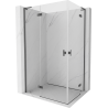 Mexen Mist-H L Duo pivot shower cabin left 120 x 85 cm, transparent, brushed gun gray - 8A5L-120L-085P-66-00