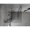 Mexen Mist-H L Duo Hinged Shower Cabin 95 x 95 cm, Transparent, Brushed Gun Gray - 8A5L-095L-095P-66-00