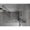 Mexen Mist-H L Duo Right Hinged Shower Enclosure 95 x 105 cm, Transparent, Brushed Gun Gray - 8A5L-095L-105P-66-00