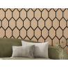Mexen Lam-B Wall Slats 275 x 30 cm, 4 mm HDF Board, Technical Veneer, Sand Oak - S100-275307-3015-001