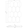 Mexen Lam-B Wall Slats 275 x 30 cm, 4 mm HDF Board, Technical Veneer, Sand Oak - S100-275307-3015-001
