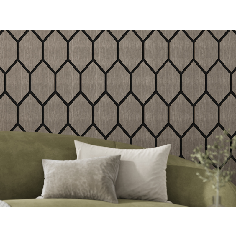 Mexen Lam-B Wall Slats 275 x 30 cm, 4 mm HDF Board, Technical Veneer, Sand Oak - S100-275307-3015-001
