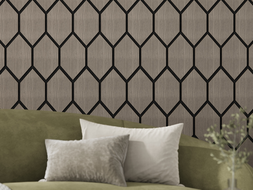 Mexen Form 01 acoustic wall panel 91 x 56 cm (4 pcs.), 9 mm felt, technical veneer, Gray Oak - S111-91567-01-043