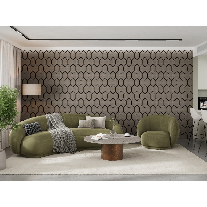 Mexen Form 01 acoustic wall panel 91 x 56 cm (4 pcs.), 9 mm felt, technical veneer, Gray Oak - S111-91567-01-043