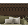 Mexen Form 01 acoustic wall panel 91 x 56 cm (4 pieces), 9 mm felt, technical veneer, Mocca Oak - S111-91567-01-045