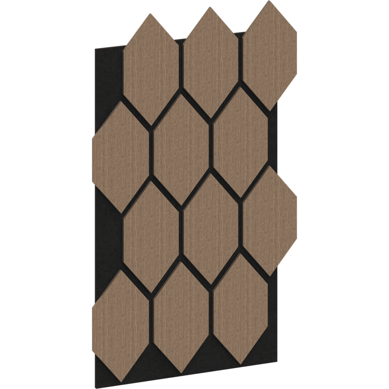 Mexen Lam-B Wall Slats 275 x 30 cm, 4 mm HDF Board, Technical Veneer, Sand Oak - S100-275307-3015-001