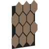 Mexen Lam-B Wall Slats 275 x 30 cm, 4 mm HDF Board, Technical Veneer, Sand Oak - S100-275307-3015-001