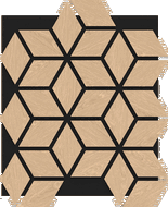Mexen Lam-B Wall Slats 275 x 30 cm, 4 mm HDF Board, Technical Veneer, Sand Oak - S100-275307-3015-001