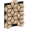 Mexen Form 02 acoustic wall panel 81 x 66 cm (4 pcs), 9 mm felt, technical veneer, Bleached Oak - S111-81667-02-040