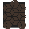 Mexen Form 02 acoustic wall panel 81 x 66 cm (4 pcs), 9 mm felt, technical veneer, Mocca Oak - S111-81667-02-045