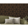 Mexen Form 02 acoustic wall panel 81 x 66 cm (4 pcs), 9 mm felt, technical veneer, Mocca Oak - S111-81667-02-045