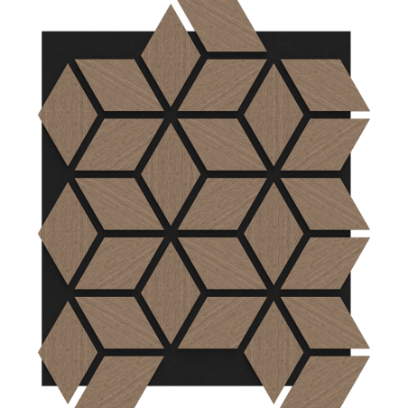 Mexen Lam-B Wall Slats 275 x 30 cm, 4 mm HDF Board, Technical Veneer, Sand Oak - S100-275307-3015-001
