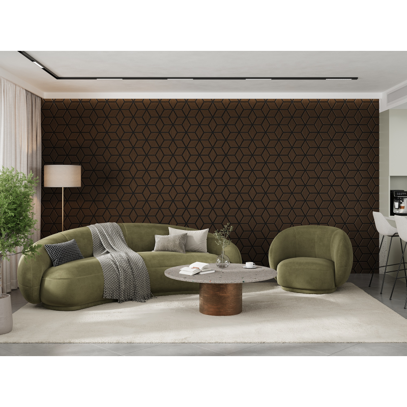 Mexen Lam-B Wall Slats 275 x 30 cm, 4 mm HDF Board, Technical Veneer, Sand Oak - S100-275307-3015-001