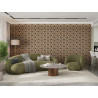 Mexen Form 02 acoustic wall panel 81 x 66 cm (4 pcs), 9 mm felt, technical veneer, Light Walnut - S111-81667-02-047