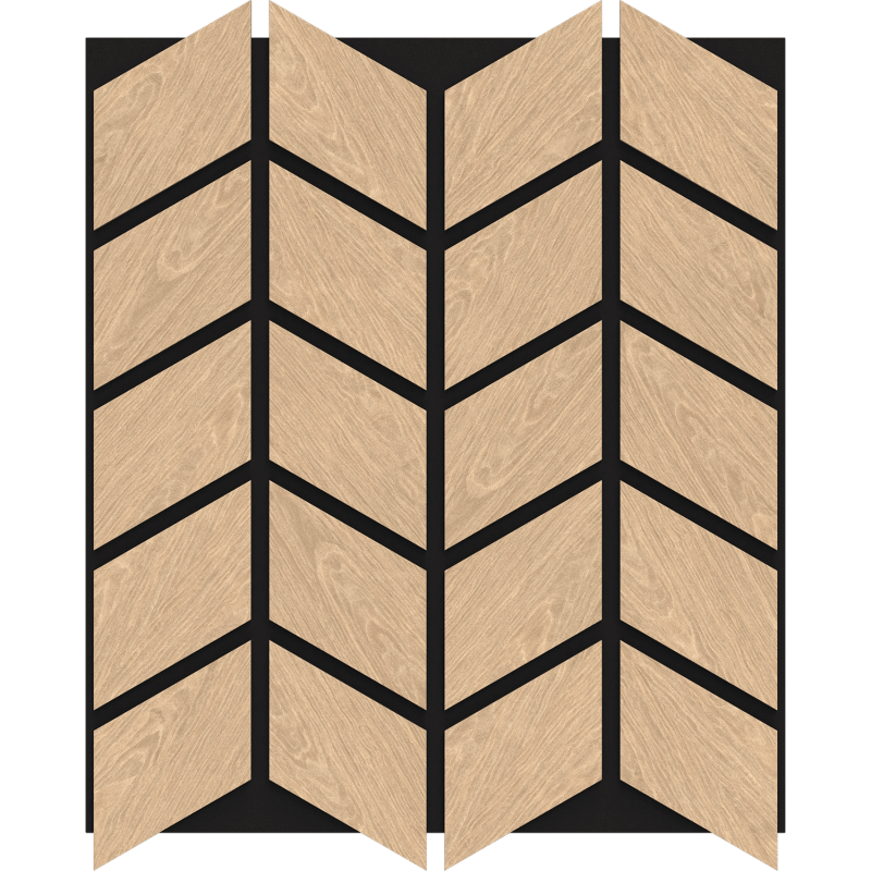 Mexen Lam-B Wall Slats 275 x 30 cm, 4 mm HDF Board, Technical Veneer, Sand Oak - S100-275307-3015-001