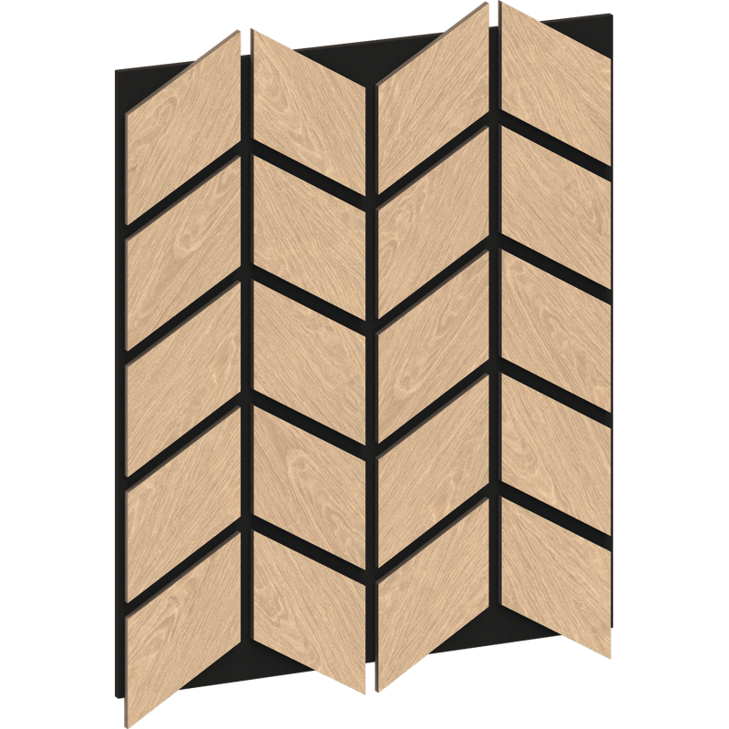 Mexen Lam-B Wall Slats 275 x 30 cm, 4 mm HDF Board, Technical Veneer, Sand Oak - S100-275307-3015-001