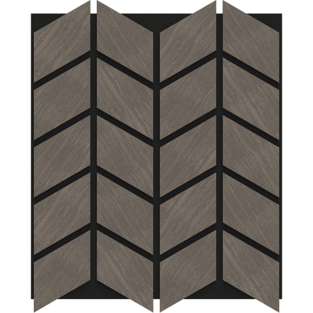 Mexen Form 03 acoustic wall panel 71.5 x 58 cm (4 pcs), 9 mm felt, technical veneer, Gray Oak - S111-71587-03-043