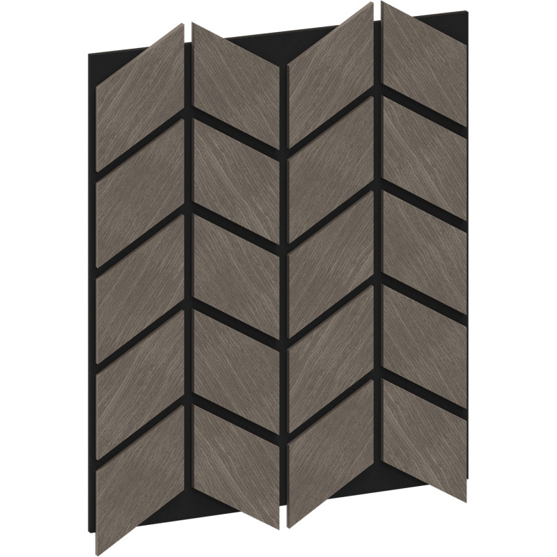 Mexen Form 03 acoustic wall panel 71.5 x 58 cm (4 pcs), 9 mm felt, technical veneer, Gray Oak - S111-71587-03-043