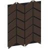 Mexen Form 03 acoustic wall panel 71.5 x 58 cm (4pcs), 9 mm felt, technical veneer, Mocca Oak - S111-71587-03-045
