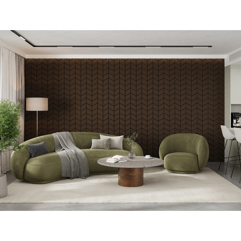 Mexen Lam-B Wall Slats 275 x 30 cm, 4 mm HDF Board, Technical Veneer, Sand Oak - S100-275307-3015-001