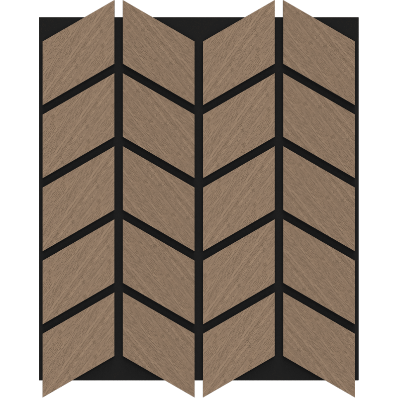 Mexen Lam-B Wall Slats 275 x 30 cm, 4 mm HDF Board, Technical Veneer, Sand Oak - S100-275307-3015-001