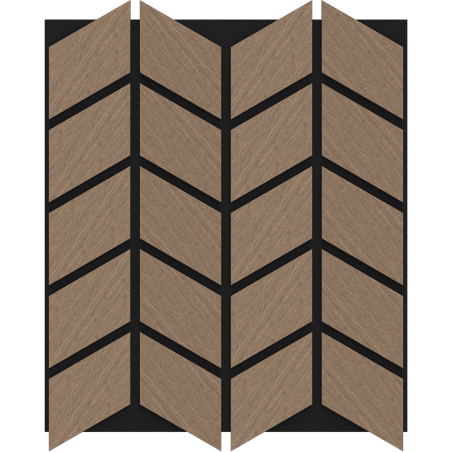Mexen Lam-B Wall Slats 275 x 30 cm, 4 mm HDF Board, Technical Veneer, Sand Oak - S100-275307-3015-001
