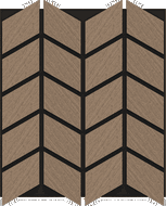 Mexen Lam-B Wall Slats 275 x 30 cm, 4 mm HDF Board, Technical Veneer, Sand Oak - S100-275307-3015-001