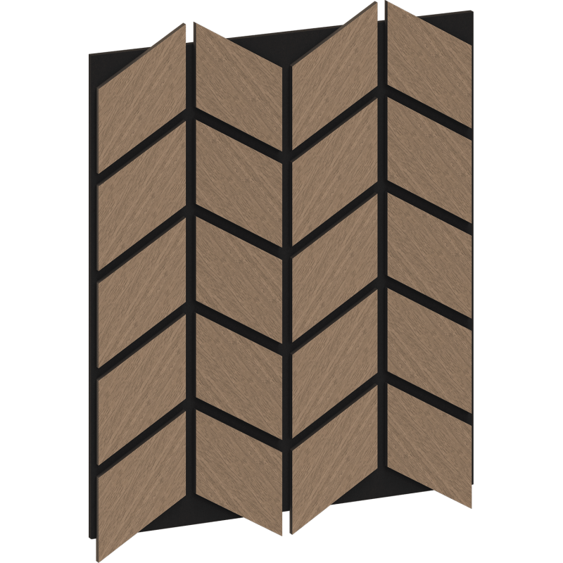 Mexen Lam-B Wall Slats 275 x 30 cm, 4 mm HDF Board, Technical Veneer, Sand Oak - S100-275307-3015-001
