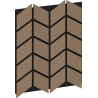 Mexen Form 03 71.5 x 58 cm Acoustic Wall Panel (4 pcs), 9 mm Felt, Technical Veneer, Light Walnut - S111-71587-03-047