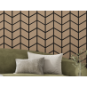 Mexen Form 03 71.5 x 58 cm Acoustic Wall Panel (4 pcs), 9 mm Felt, Technical Veneer, Light Walnut - S111-71587-03-047