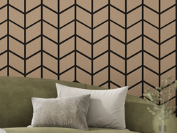 Mexen Lam-B Wall Slats 275 x 30 cm, 4 mm HDF Board, Technical Veneer, Sand Oak - S100-275307-3015-001