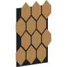 Mexen Lam-B Wall Slats 275 x 30 cm, 4 mm HDF Board, Technical Veneer, Sand Oak - S100-275307-3015-001
