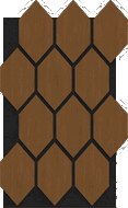 Mexen Form 01 acoustic wall panel 91 x 56 cm (4pcs), 9 mm felt, technical veneer, Natural Oak - S111-91567-01-042