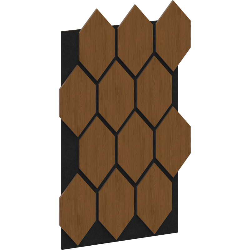 Mexen Lam-B Wall Slats 275 x 30 cm, 4 mm HDF Board, Technical Veneer, Sand Oak - S100-275307-3015-001