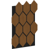 Mexen Lam-B Wall Slats 275 x 30 cm, 4 mm HDF Board, Technical Veneer, Sand Oak - S100-275307-3015-001