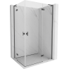 Mexen Mist-H L Duo right-hinged shower cabin 85 x 110 cm, transparent, brushed gun gray - 8A5L-085L-110P-66-00