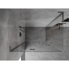 Mexen Mist-H L Duo Left Hinged Shower Enclosure 105 x 70 cm, Transparent, Gun Metal - 8A5L-105L-070P-95-00