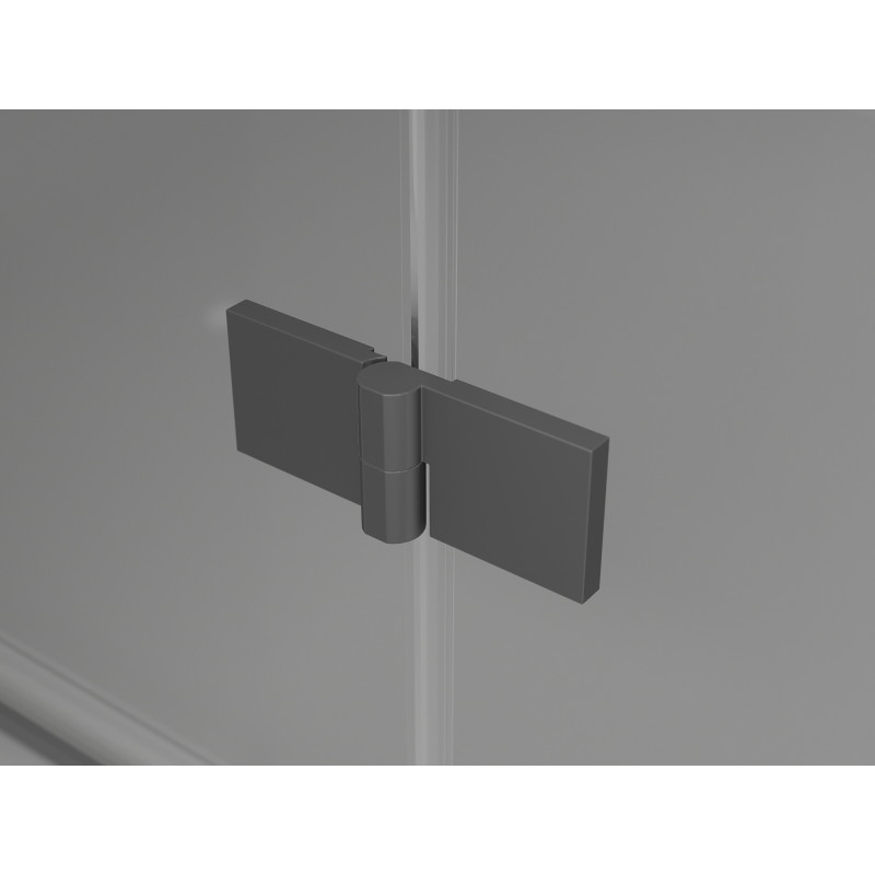 Mexen Mist-H L Duo Pivot Shower Cabin 80 x 80 cm, Transparent, Gun Metal - 8A5L-080L-080P-95-00