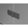 Mexen Mist-H L Duo Pivot Shower Cabin 80 x 80 cm, Transparent, Gun Metal - 8A5L-080L-080P-95-00