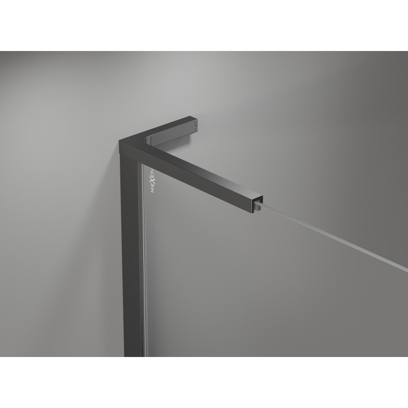 Mexen Mist-H L Duo Pivot Shower Cabin 80 x 80 cm, Transparent, Gun Metal - 8A5L-080L-080P-95-00