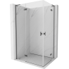 Mexen Mist-H L Duo Left Hinged Shower Cabin 90 x 80 cm, Transparent, Gun Metal - 8A5L-090L-080P-95-00