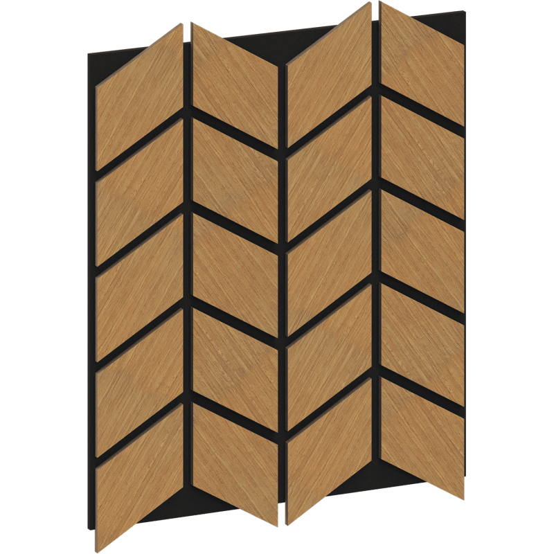 Mexen Lam-B Wall Slats 275 x 30 cm, 4 mm HDF Board, Technical Veneer, Sand Oak - S100-275307-3015-001