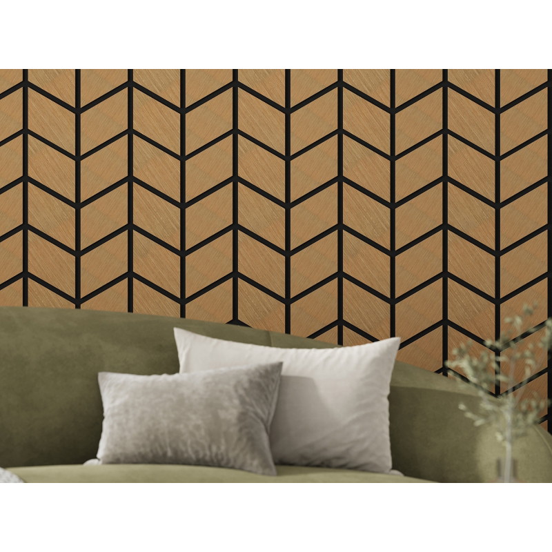 Mexen Form 03 acoustic wall panel 71.5 x 58 cm (4 units), 9 mm felt, technical veneer, Oak Classic - S111-71587-03-041