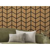 Mexen Form 03 acoustic wall panel 71.5 x 58 cm (4 units), 9 mm felt, technical veneer, Oak Classic - S111-71587-03-041